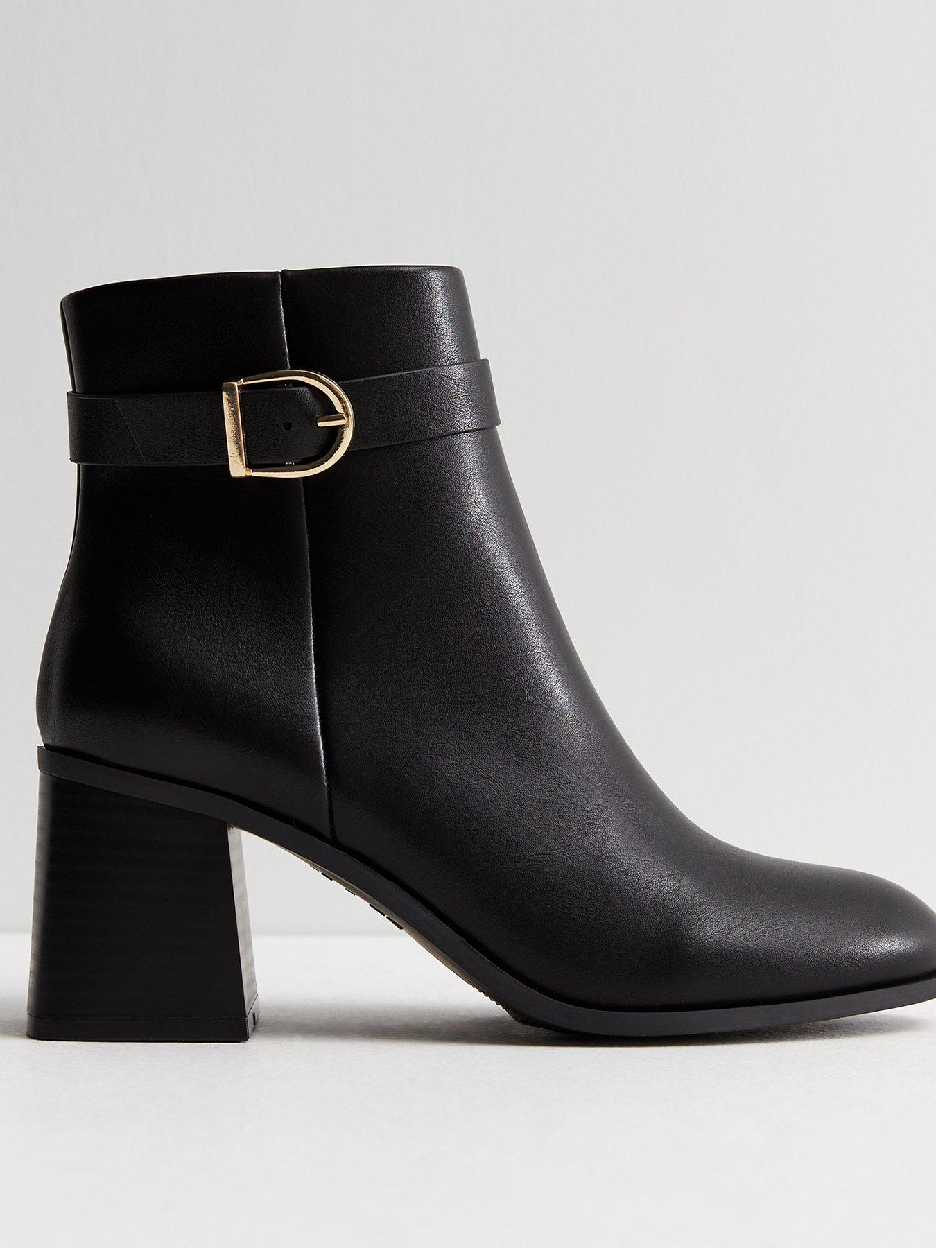 New look ladies black ankle boots sale