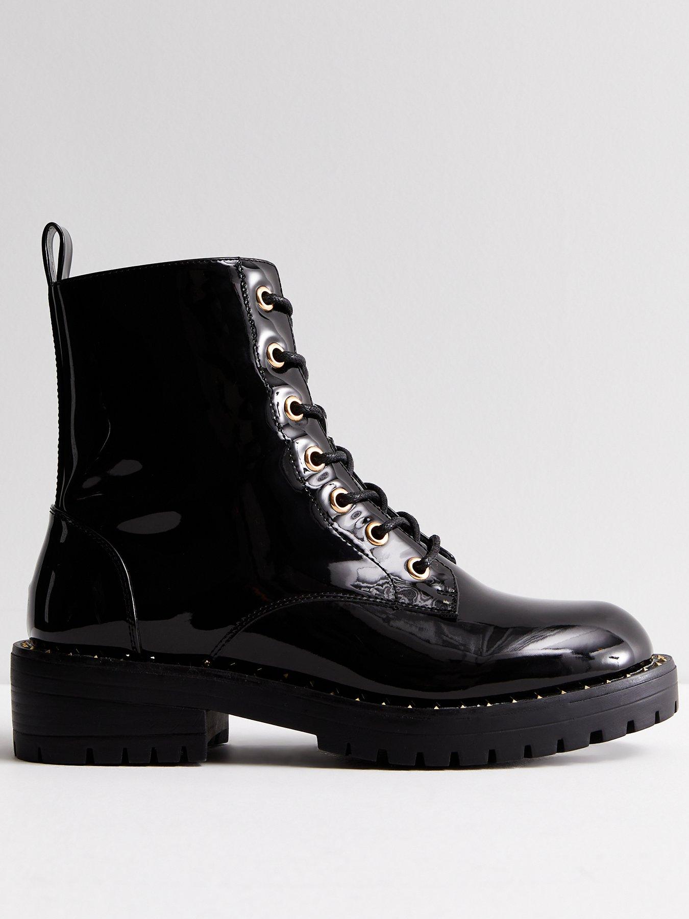 New look 2025 black boots sale