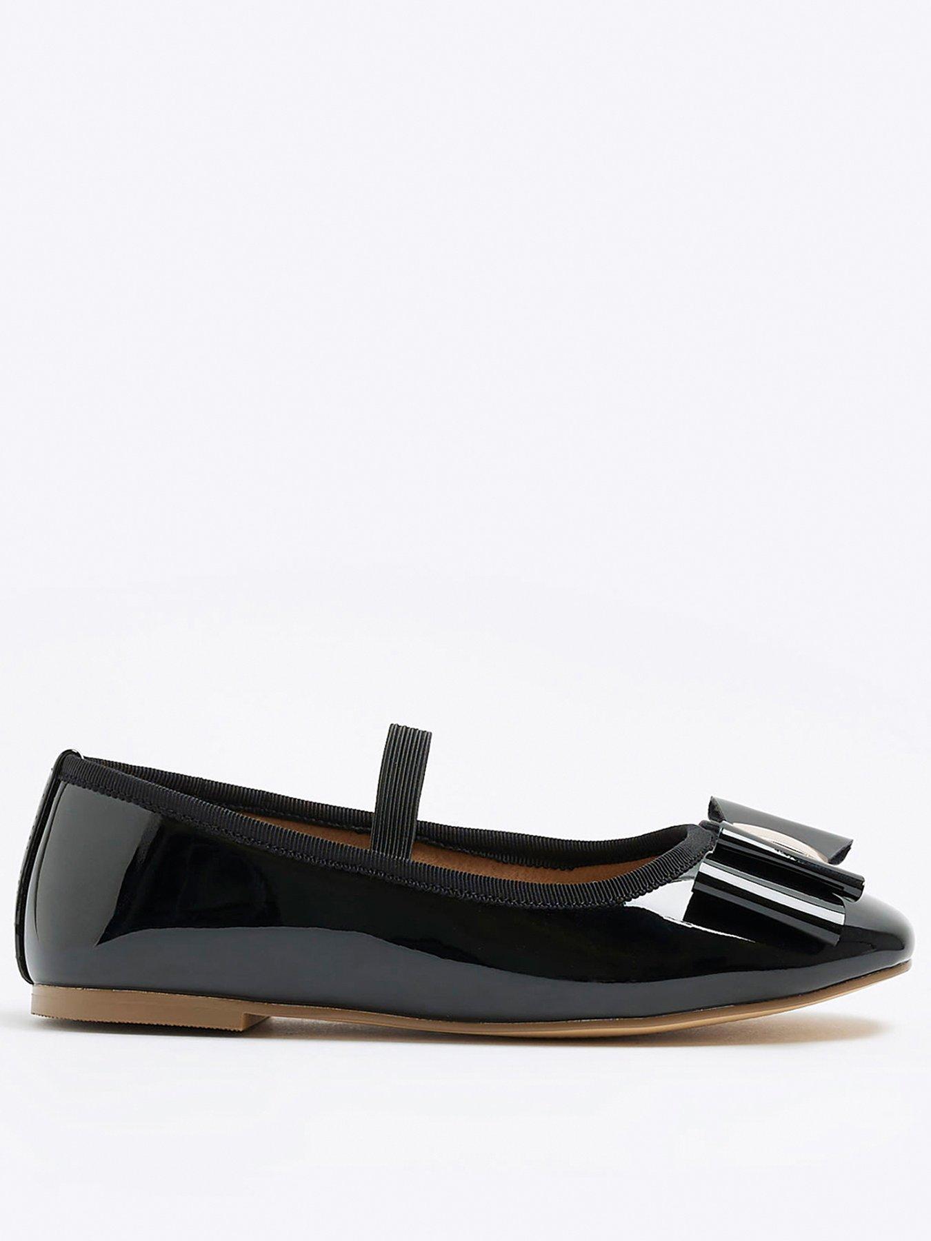 River island store black flat shoes