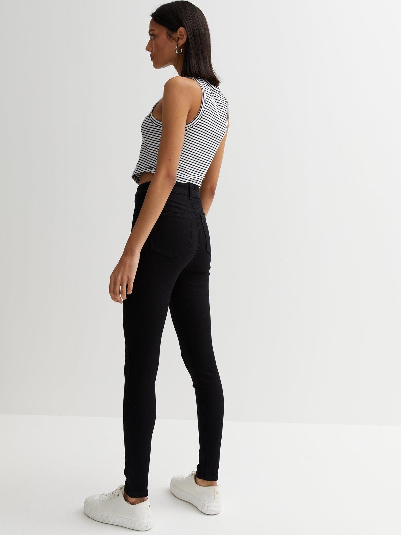 New Look Stay Black High Waist Hallie Super Skinny Jeans very