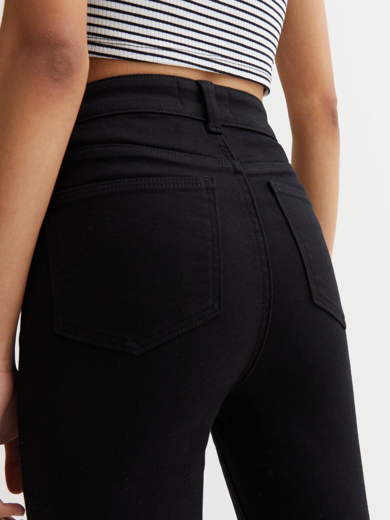 New Look Stay Black High Waist Hallie Super Skinny Jeans Very