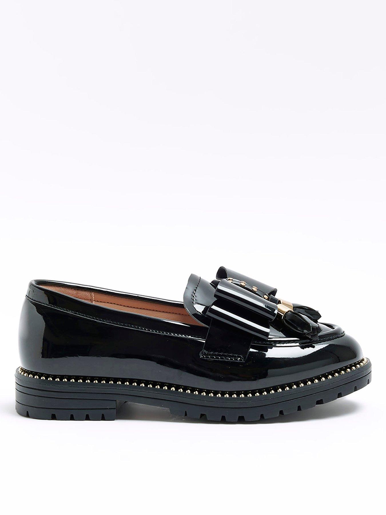 River island black tassel 2024 loafers