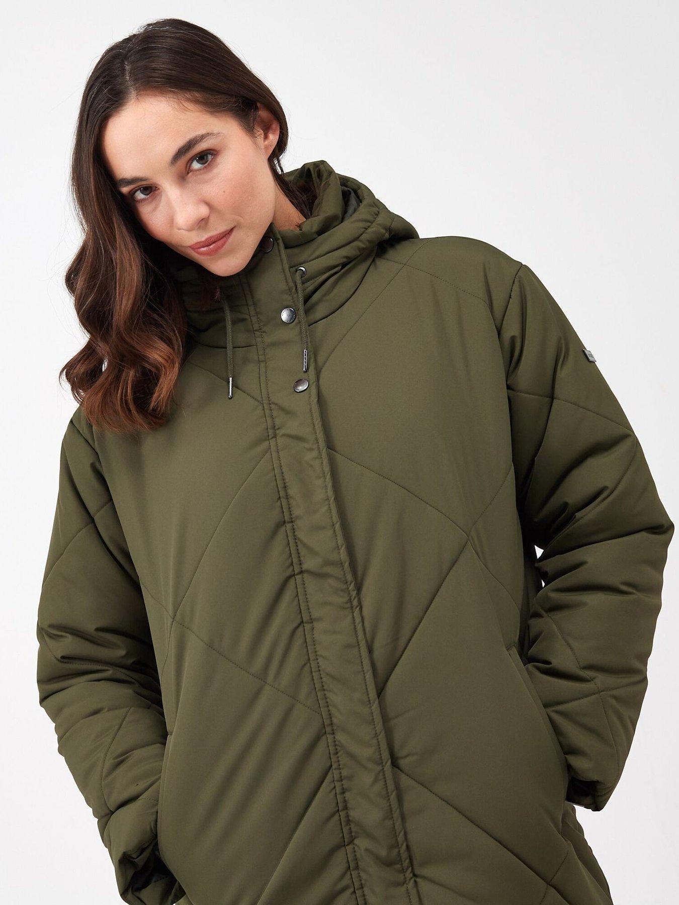 Regatta Cambrie Baffled/quilted Jackets - Dark Khaki