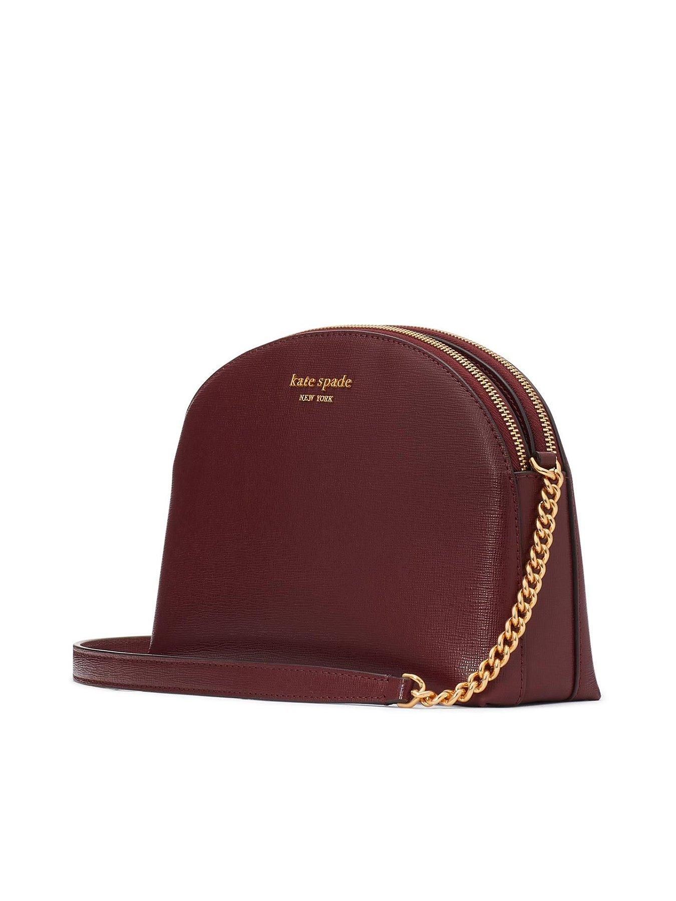 Kate Spade Morgan Double-Zip Dome Crossbody, Cordovan in 2023