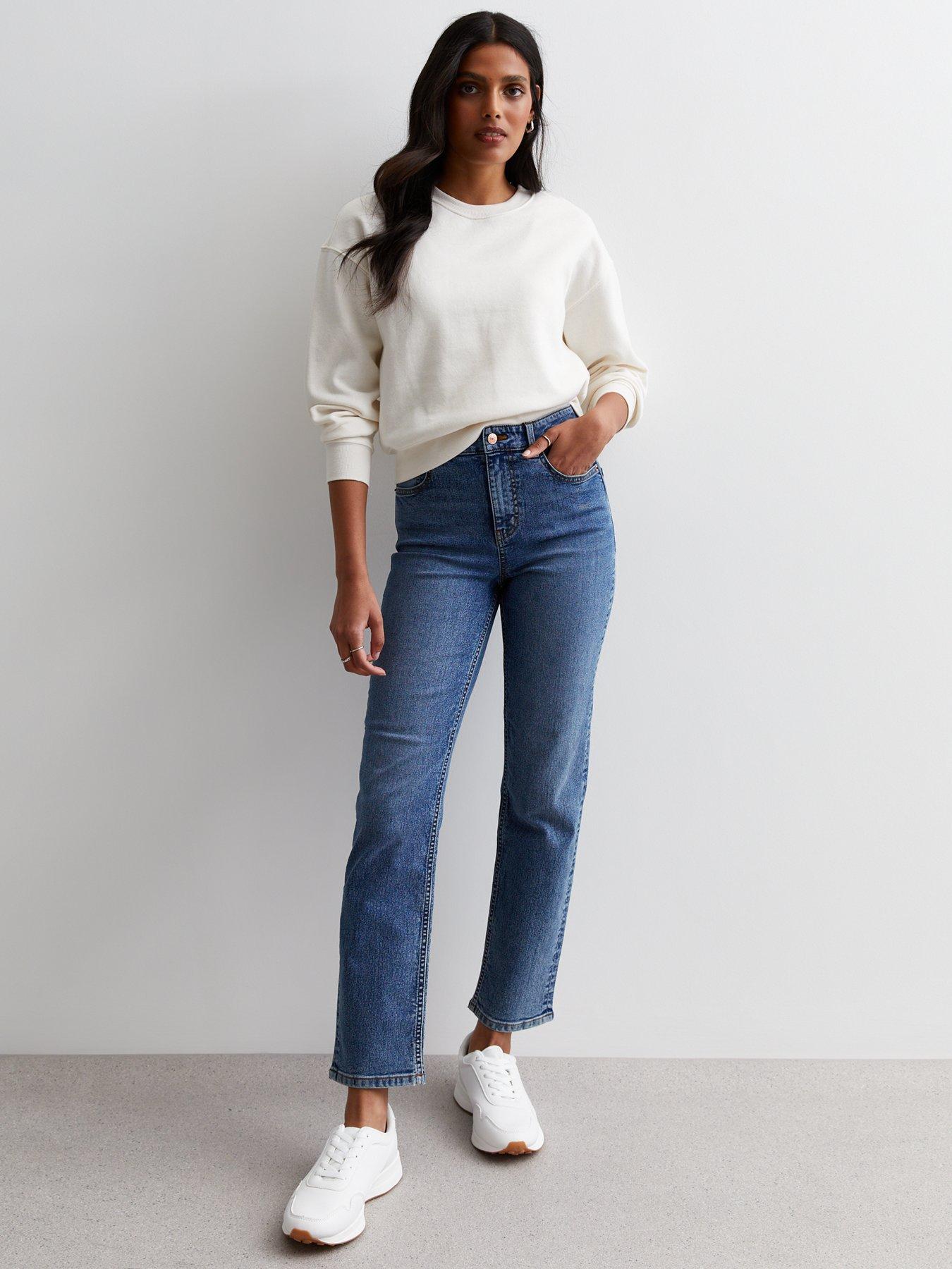 New Look Mid Blue Ankle Grazing Slim Leg Jeans