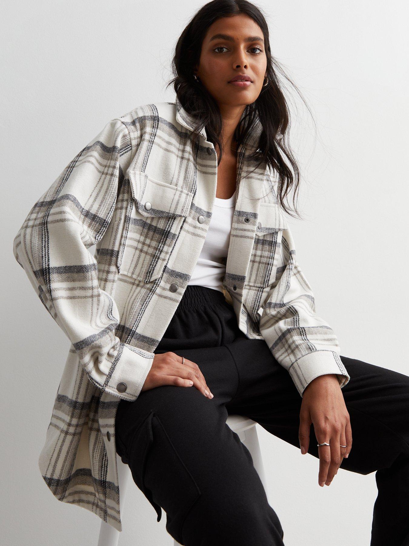 New look shop tartan jacket