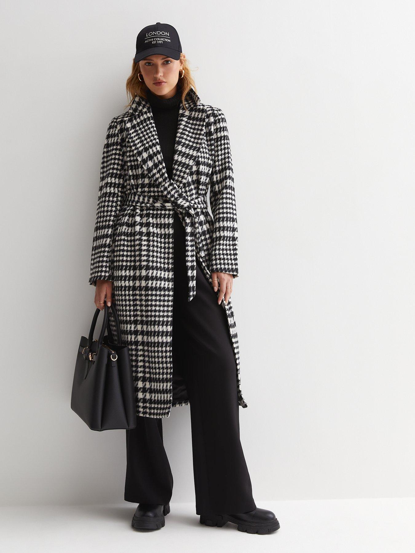 River island cheap dogtooth coat