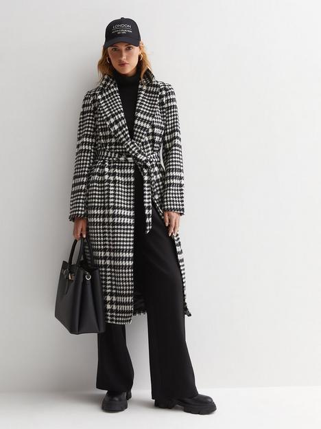 new-look-black-check-longline-belted-coat