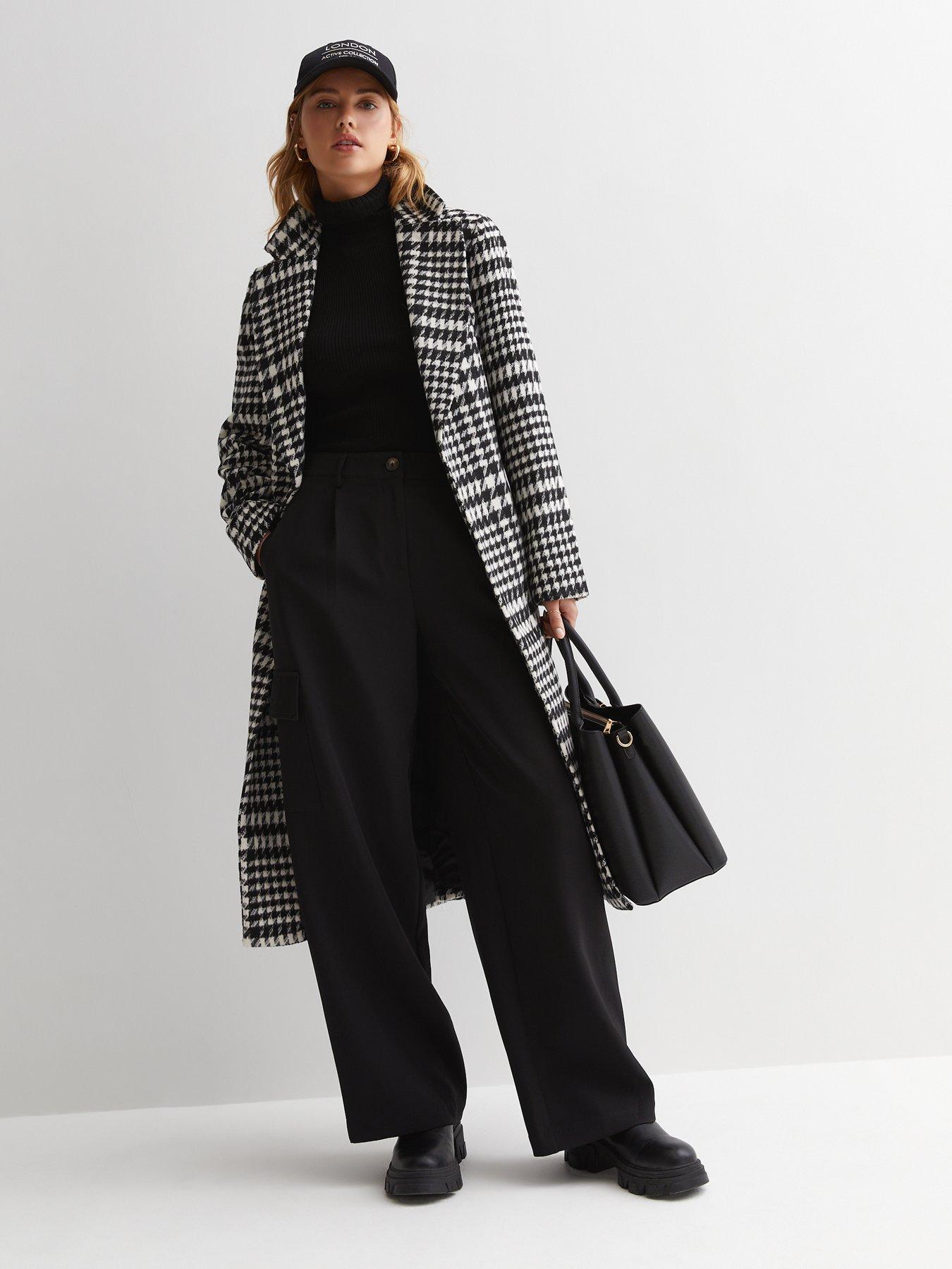 New look outlet check coat