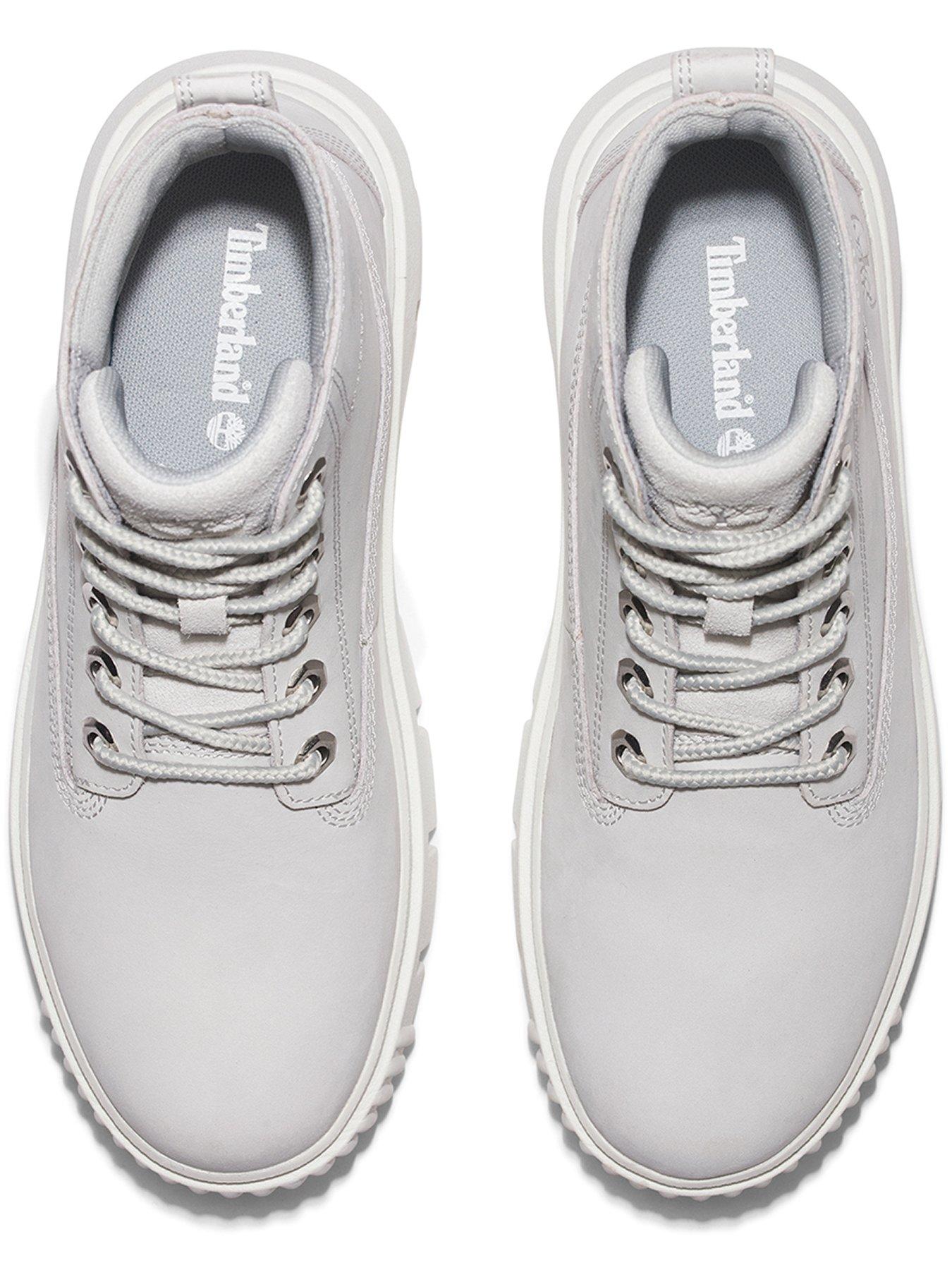 Pale grey timberland boots online