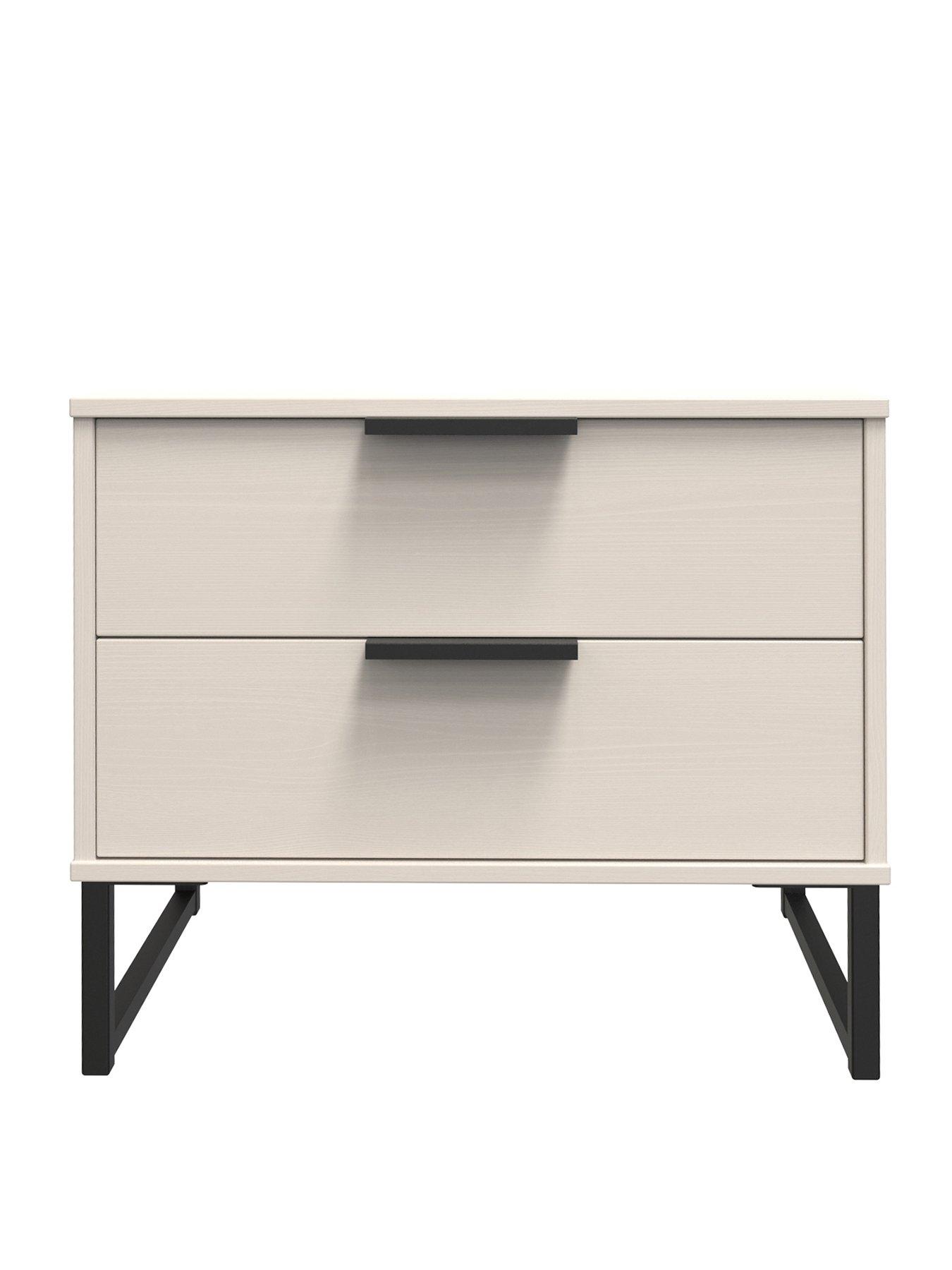 Image 2 of 6 of SWIFT Emerson Ready Assembled 2 Drawer Side Table