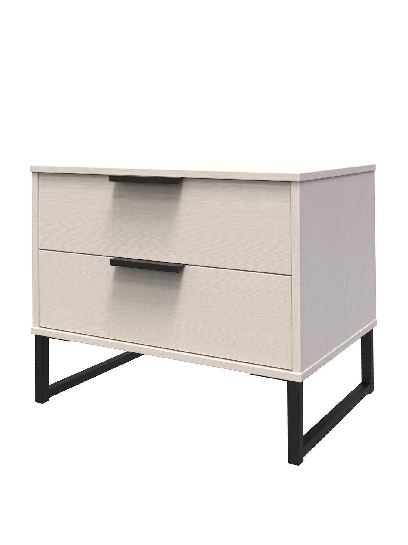 Image 3 of 6 of SWIFT Emerson Ready Assembled 2 Drawer Side Table