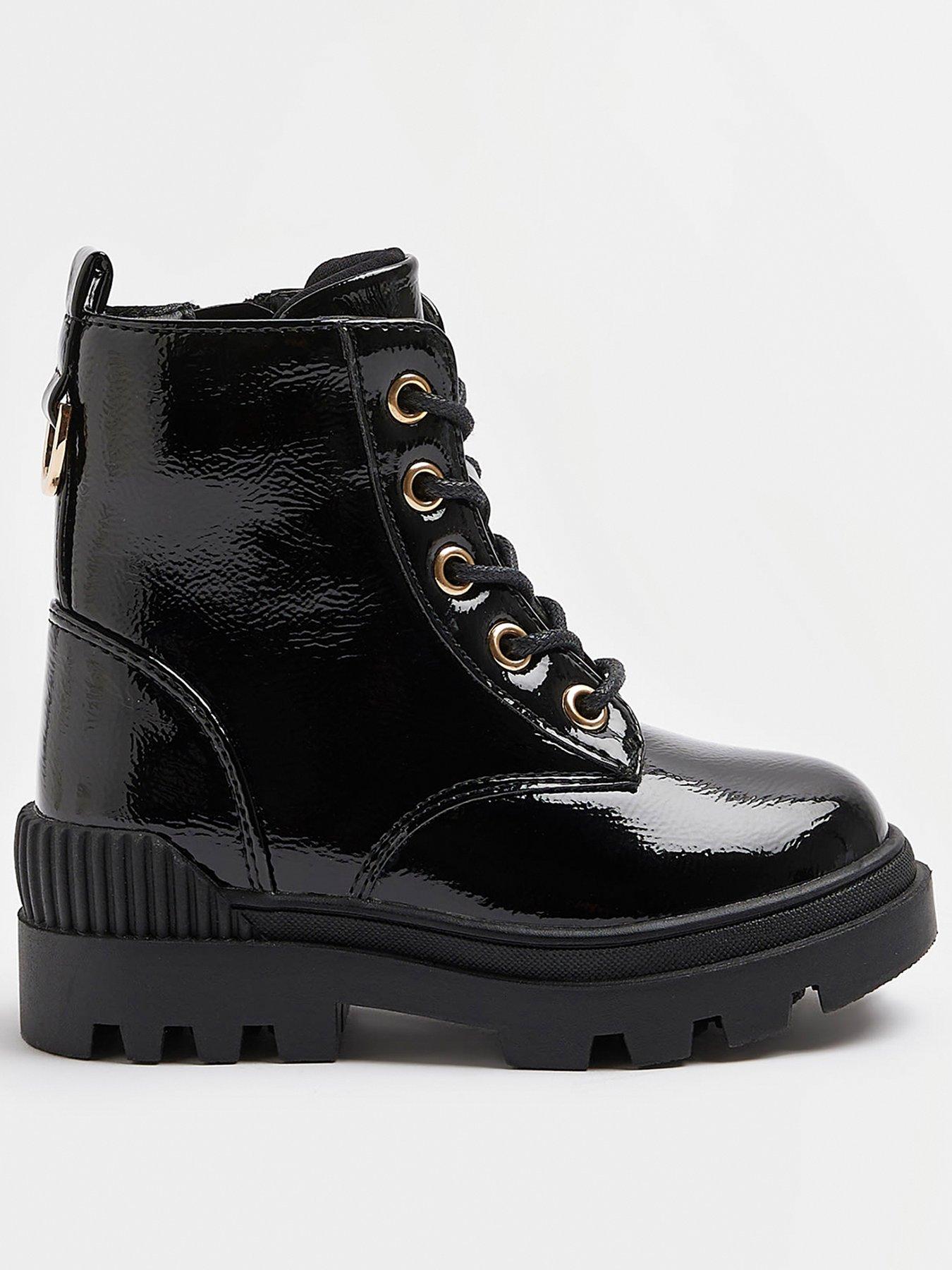 girls black boots uk