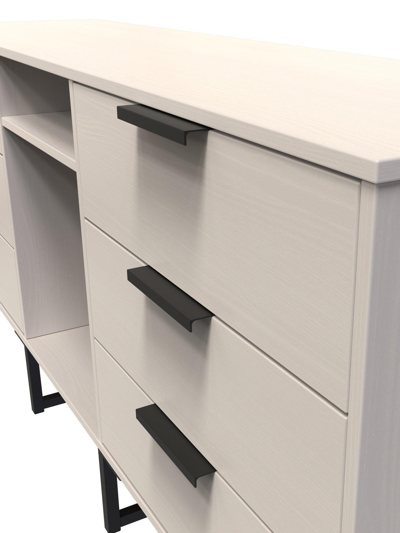 Image 4 of 6 of SWIFT Emerson Ready Assembled 6 Drawer Tv Stand