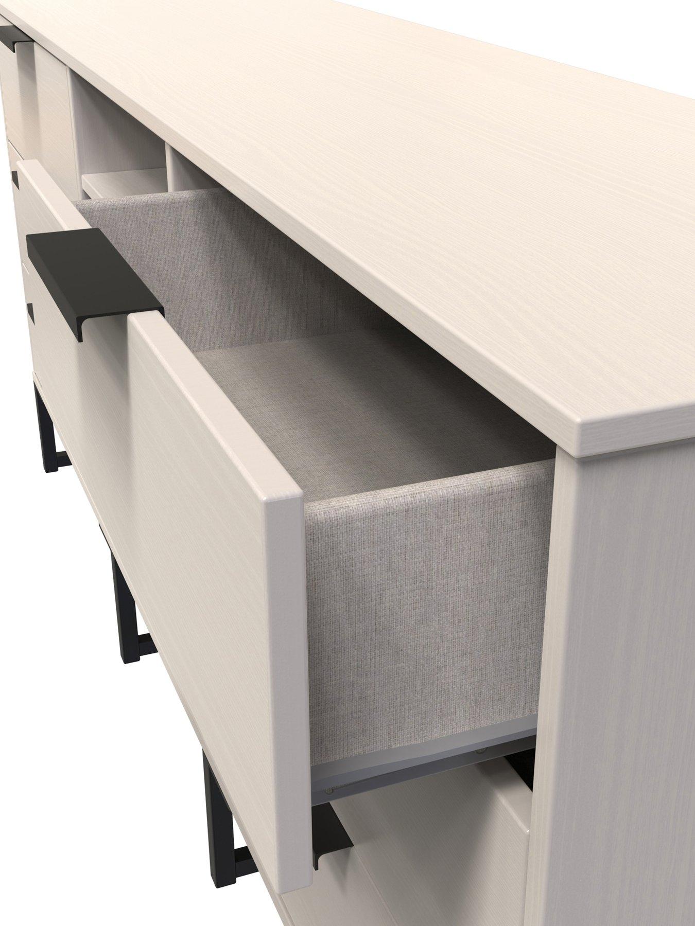 Image 5 of 6 of SWIFT Emerson Ready Assembled 6 Drawer Tv Stand
