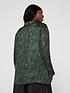  image of v-by-very-curve-long-sleeve-snake-print-blouse-green