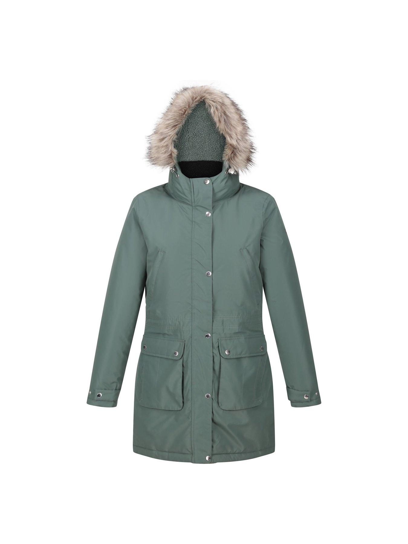 Image 5 of 6 of Regatta Voltera Heated Parka Jackets Waterproof Insulated - Dark Green
