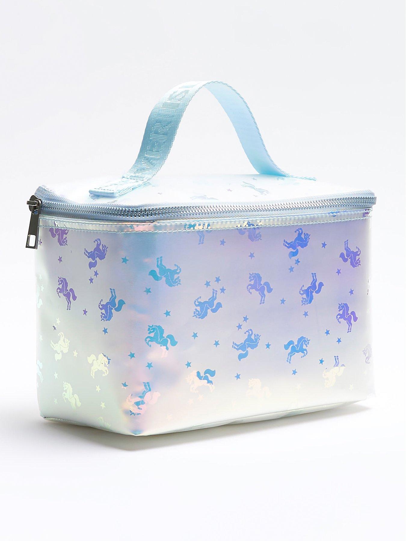 Girls Unicorn Lunchbox Blue