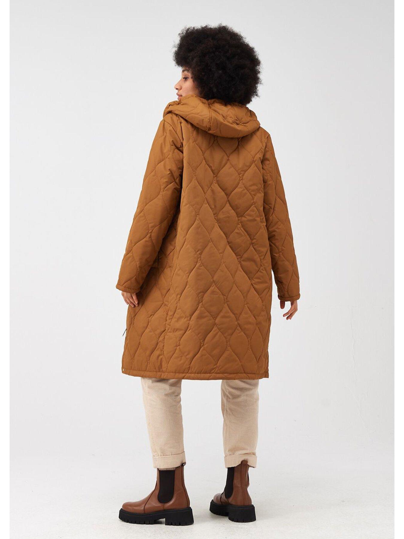 Image 2 of 5 of Regatta Jaycee Longline Padded Jacket - Brown
