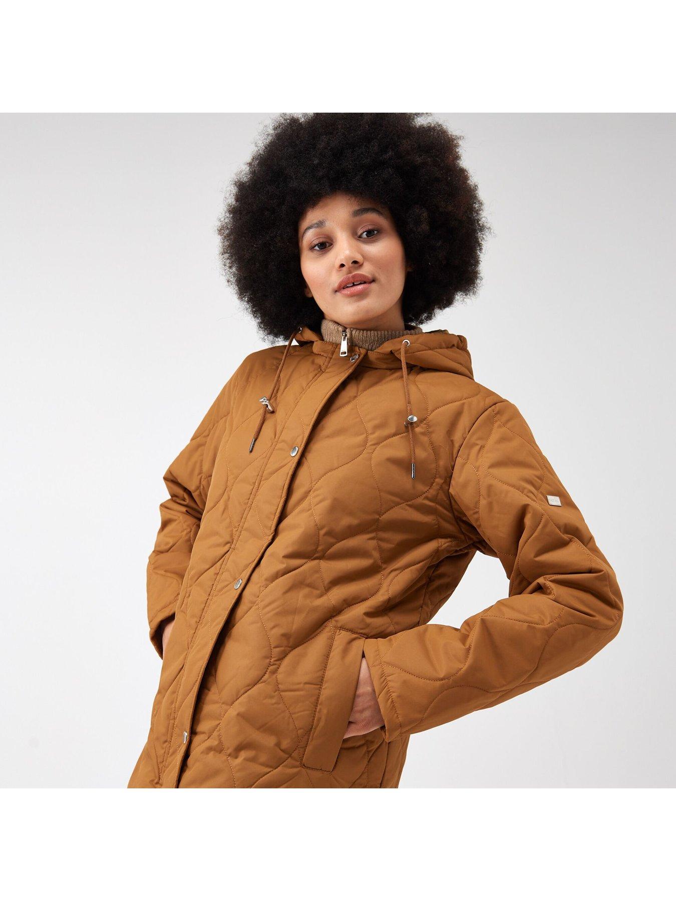 Image 3 of 5 of Regatta Jaycee Longline Padded Jacket - Brown