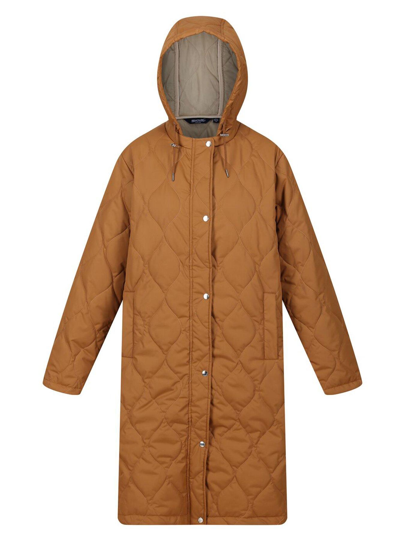 Image 4 of 5 of Regatta Jaycee Longline Padded Jacket - Brown