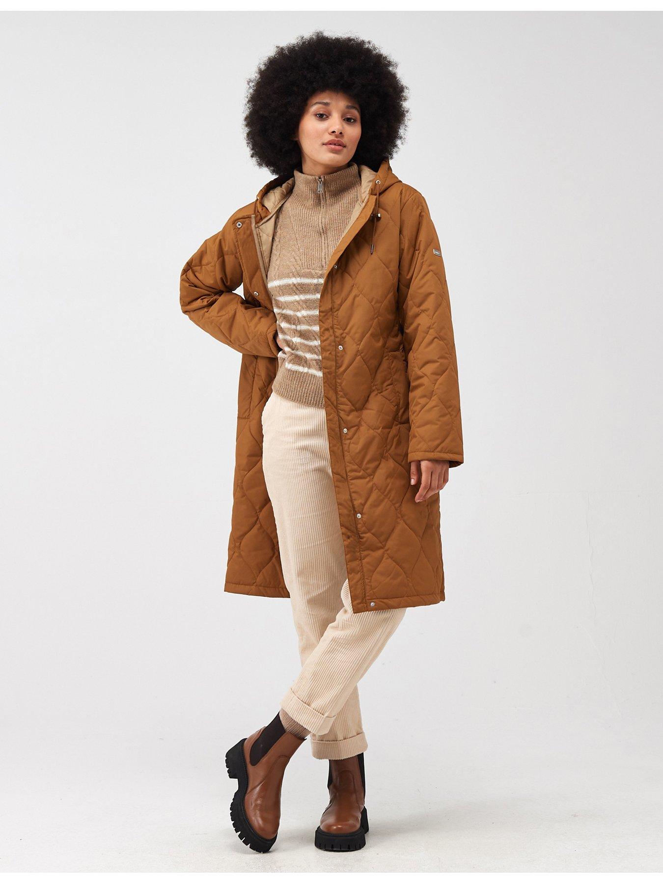 Image 5 of 5 of Regatta Jaycee Longline Padded Jacket - Brown