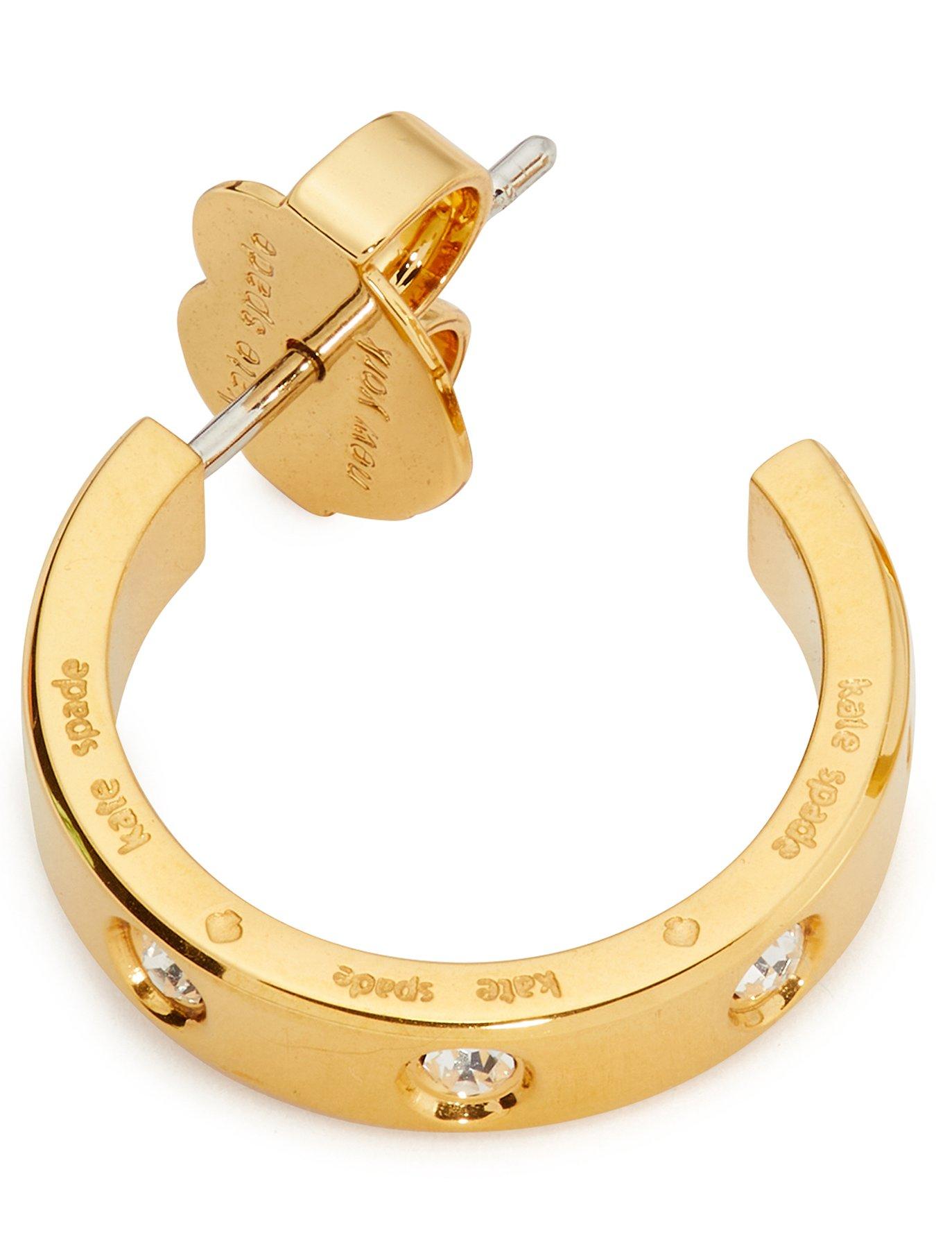 Image 3 of 3 of Kate Spade New York Huggies - Clear/gold