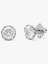  image of kate-spade-new-york-that-sparkle-round-stud-earrings-clear-silver
