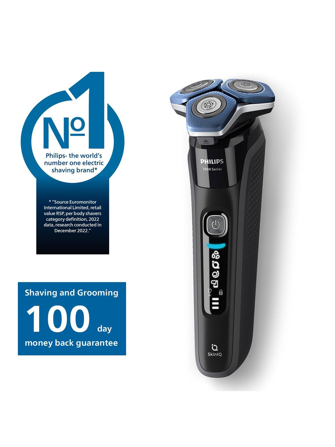 Image 2 of 8 of Philips Series 7000 Wet &amp; Dry Men's Electric Shaver with Pop-up Trimmer, Travel Case, Charging Stand &amp; GroomTribe App Connection&nbsp;- S7886/35
