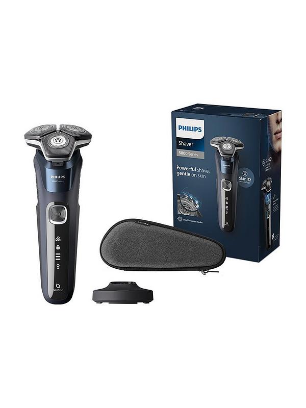 Image 7 of 7 of Philips Series 5000 Wet &amp; Dry Men's Electric Shaver with Pop-up Trimmer, Charging Stand &amp; Travel Case - S5885/35