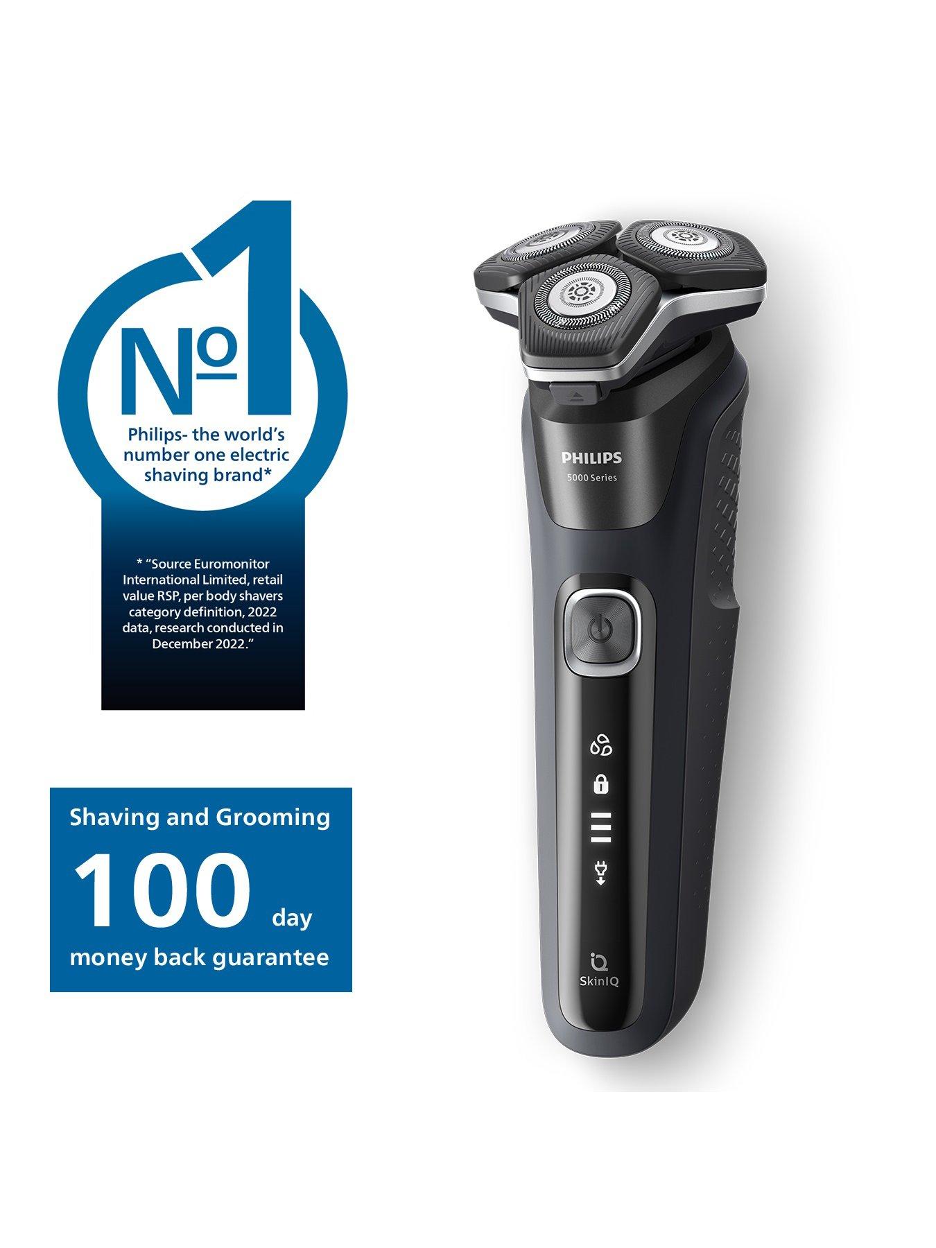 Image 2 of 7 of Philips Series 5000 Wet &amp; Dry Men's Electric Shaver with Pop-up Trimmer, Charging Stand and Full LED Display - S5898/25