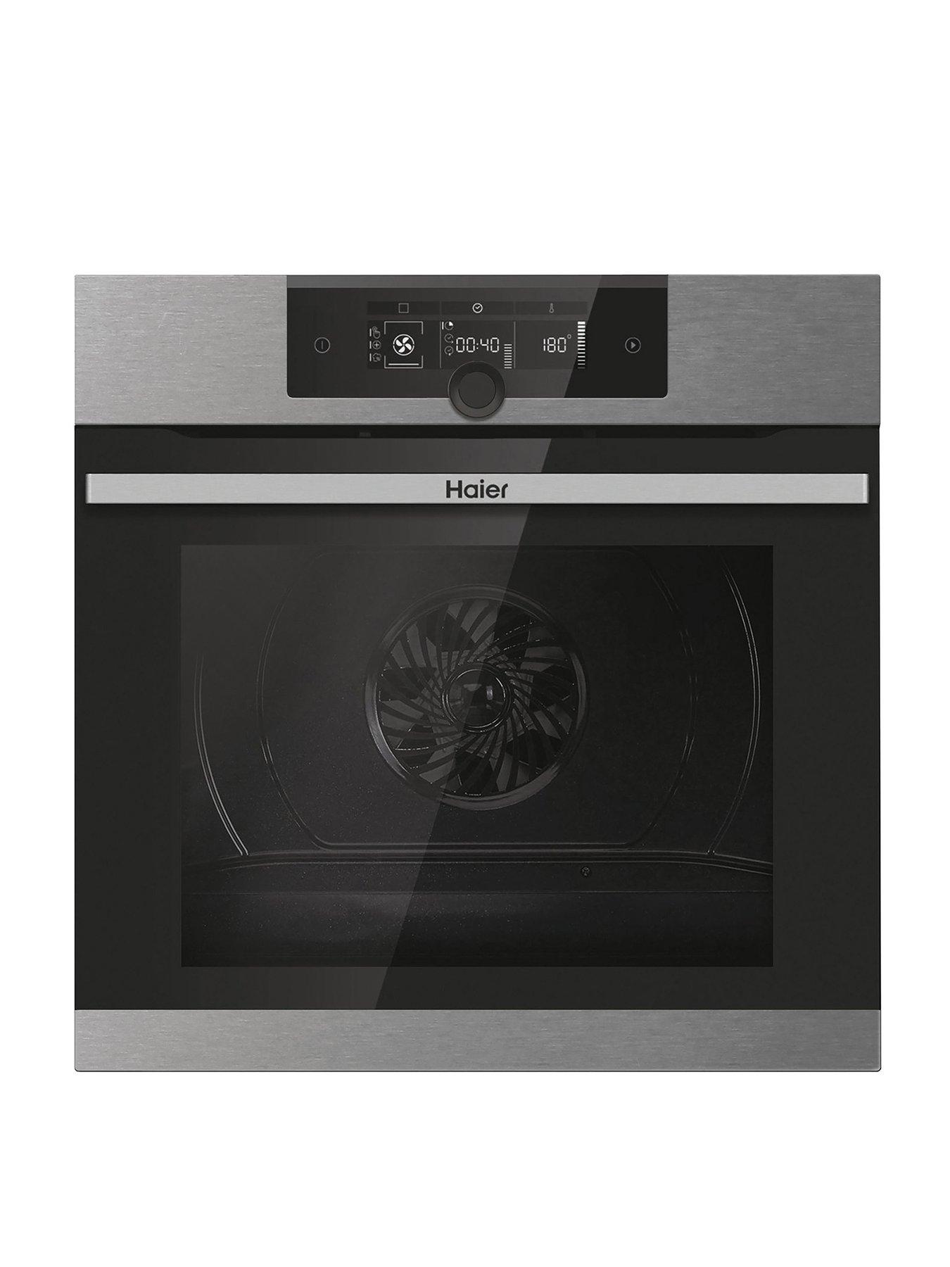 Product photograph of Haier Hwo60sm2f3xh 70-litre I-turn Series 2 Electric Oven - Hydrolytic Multi-functional Wifi A Rated - Stainless Steel - Oven Only from very.co.uk