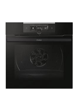 Product photograph of Haier Hwo60sm2f3bh 70-litre I-turn Series 2 Electric Oven - Hydrolytic Multi-functional Wifi A Rated - Black - Oven With Installation from very.co.uk