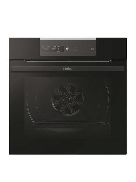 haier-hwo60sm2b9bh-70-litre-i-message-series-2-electricnbspoven-pyrolytichydrolytic-9-functions-wifi-arated--nbspblack