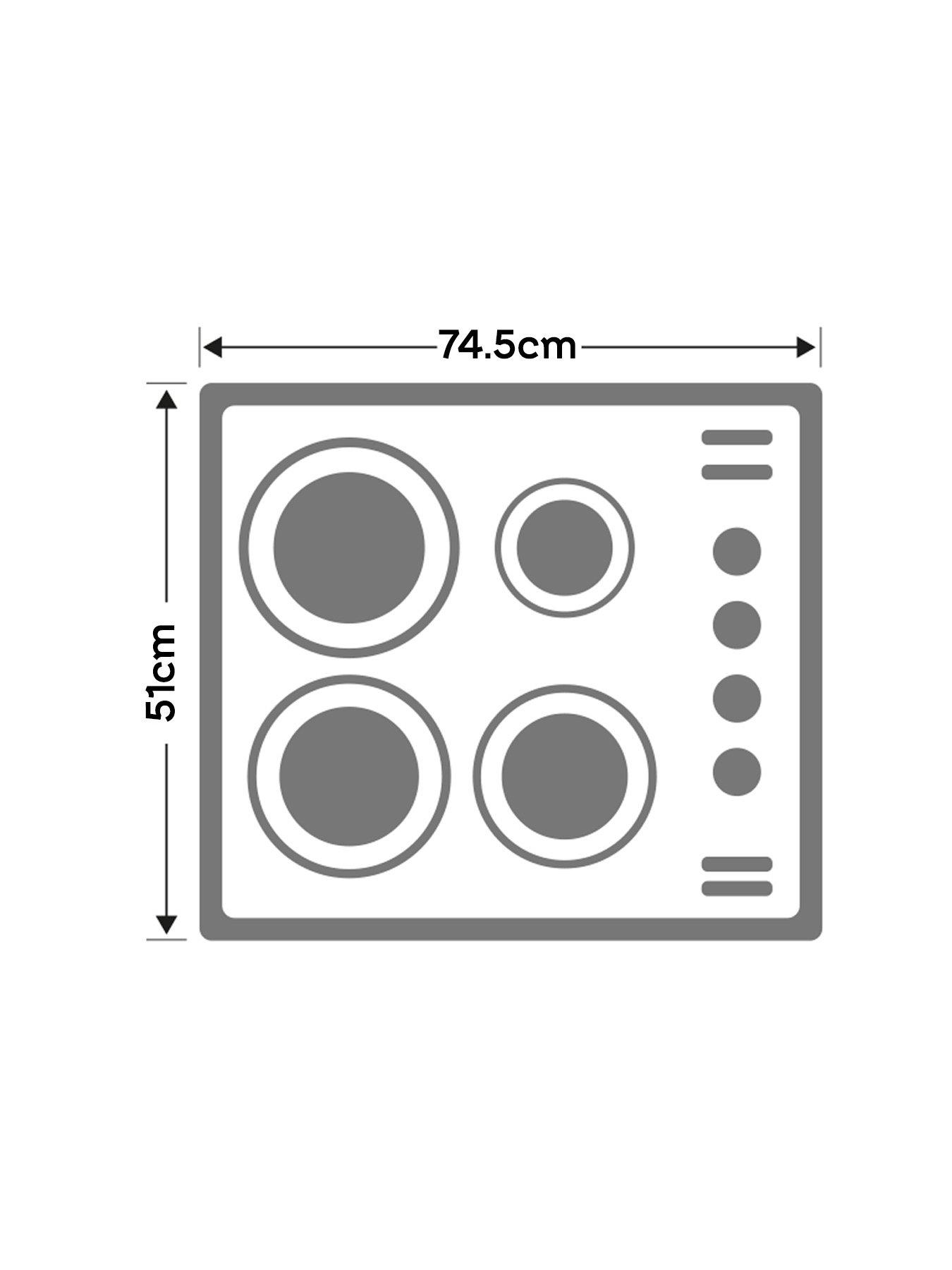 Image 6 of 6 of Haier Series 2 HAVG75S2B 75cm Wide&nbsp;Gas Hob, 5 cooking zones -&nbsp;Black