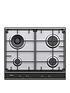 image of haier-series-2-hahg6br4s2x-60cm-widenbspgas-hob-4-cooking-zonesnbsp-nbspstainless-steel