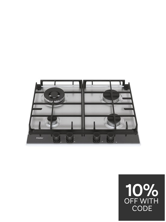 stillFront image of haier-series-2-hahg6br4s2x-60cm-widenbspgas-hob-4-cooking-zonesnbsp-nbspstainless-steel