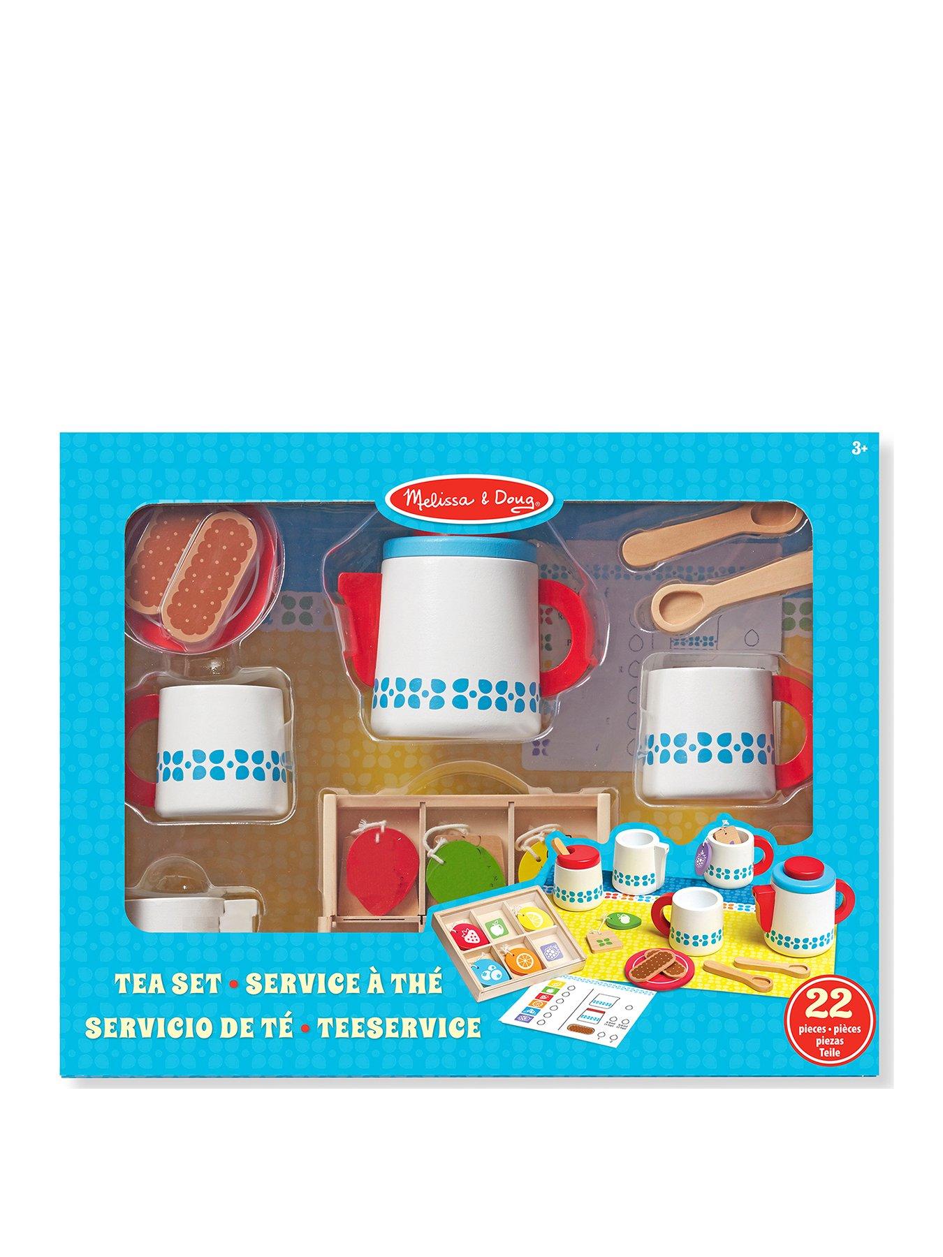 Melissa and doug wooden sale steep and serve tea set