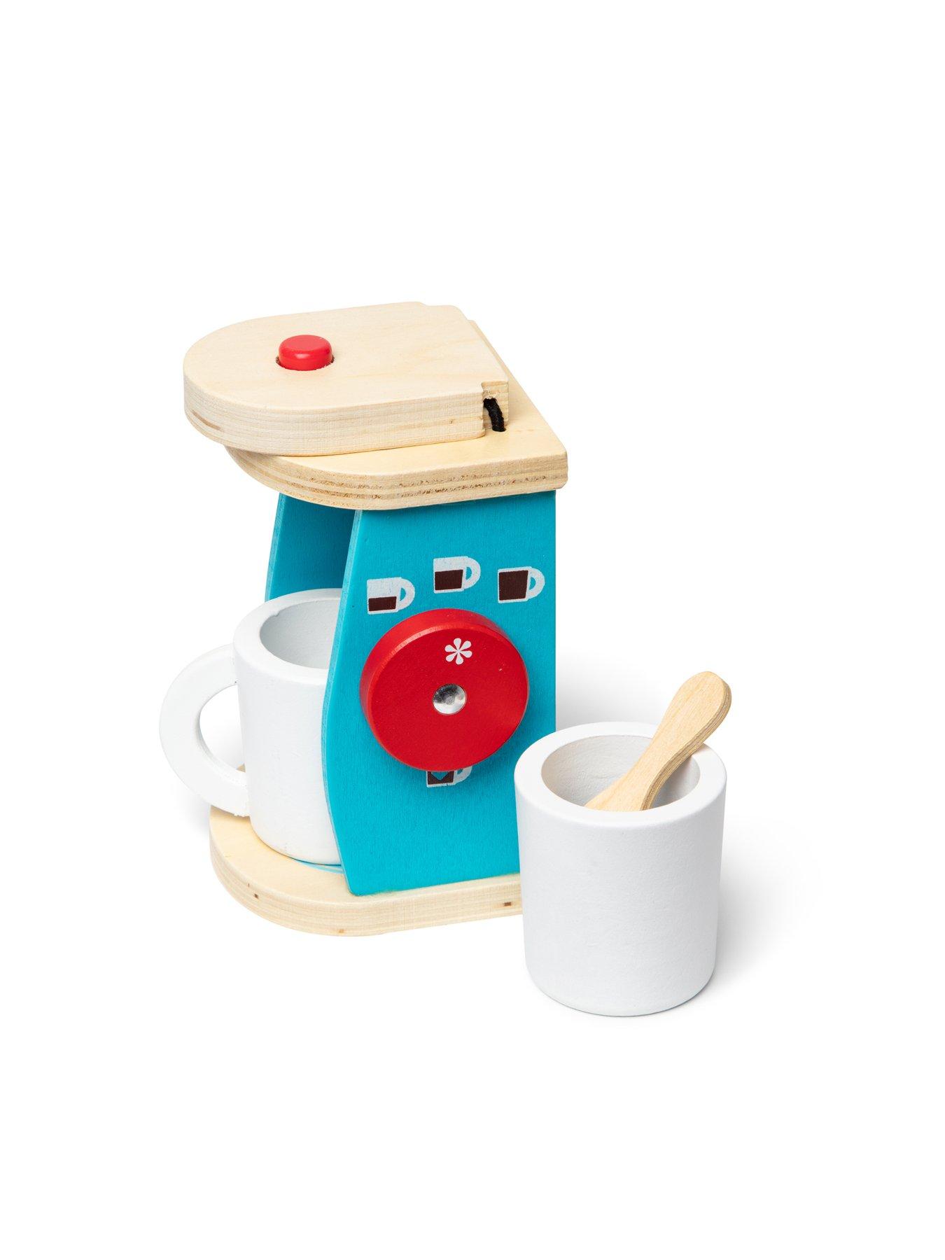 Melissa & Doug 11-Piece Brew and Serve Wooden Coffee Maker Set - Play  Kitchen Accessories