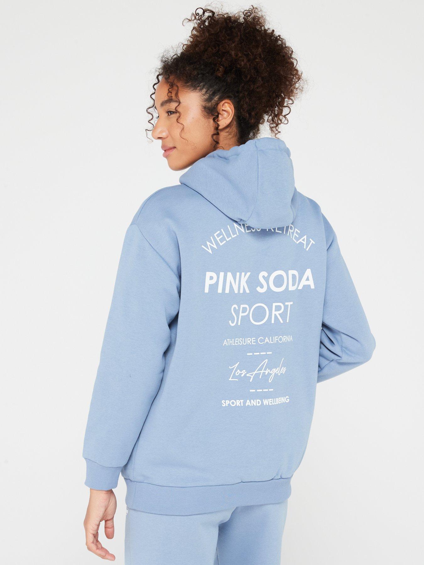 Pink soda grey outlet hoodie