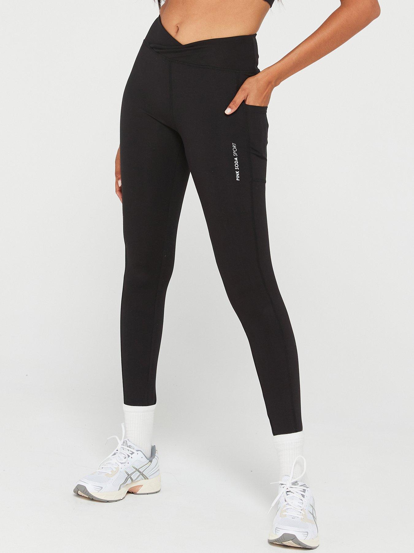 Pink Soda Sport Leggins Reign em Preto