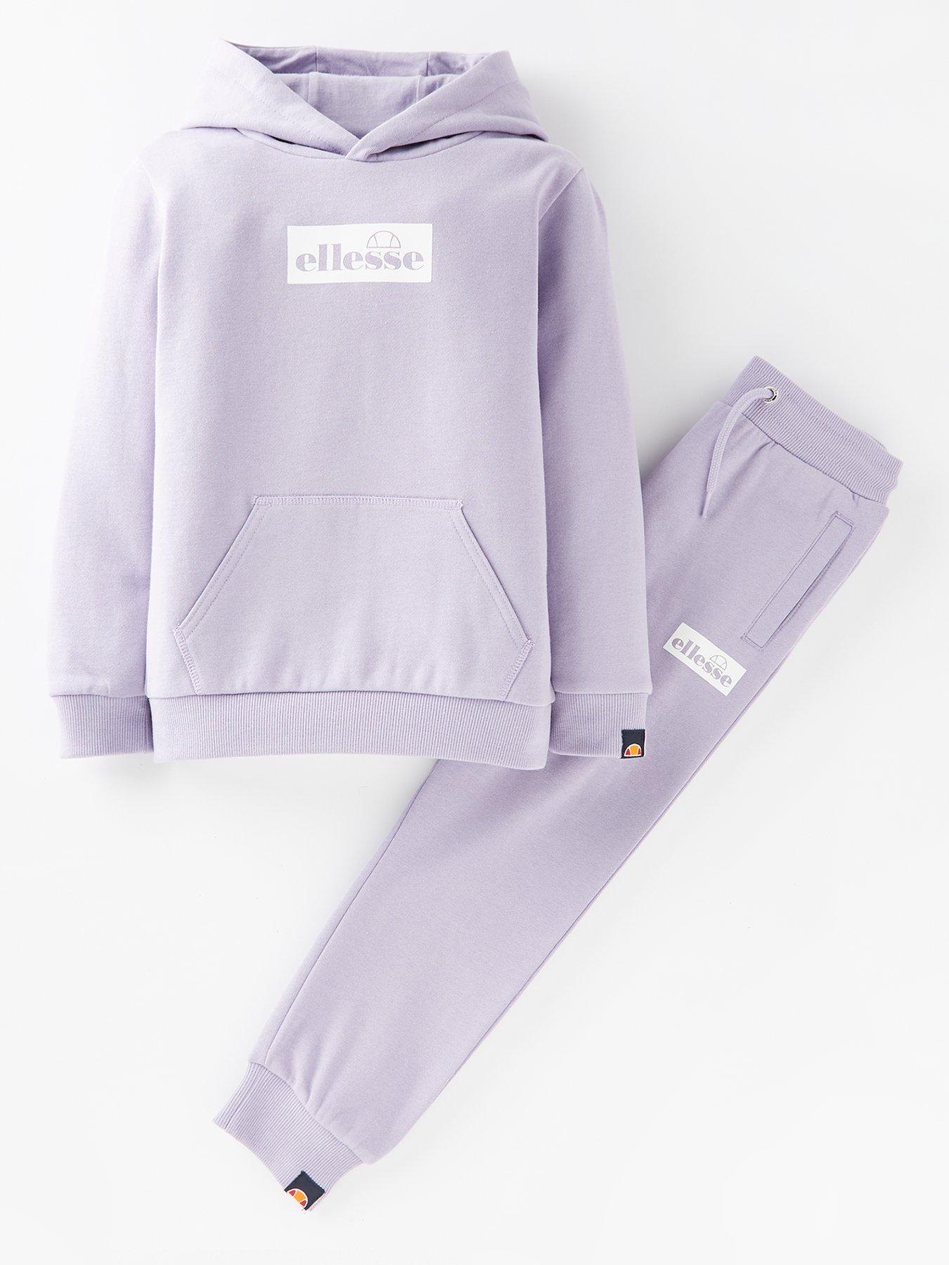 Girls purple clearance tracksuit