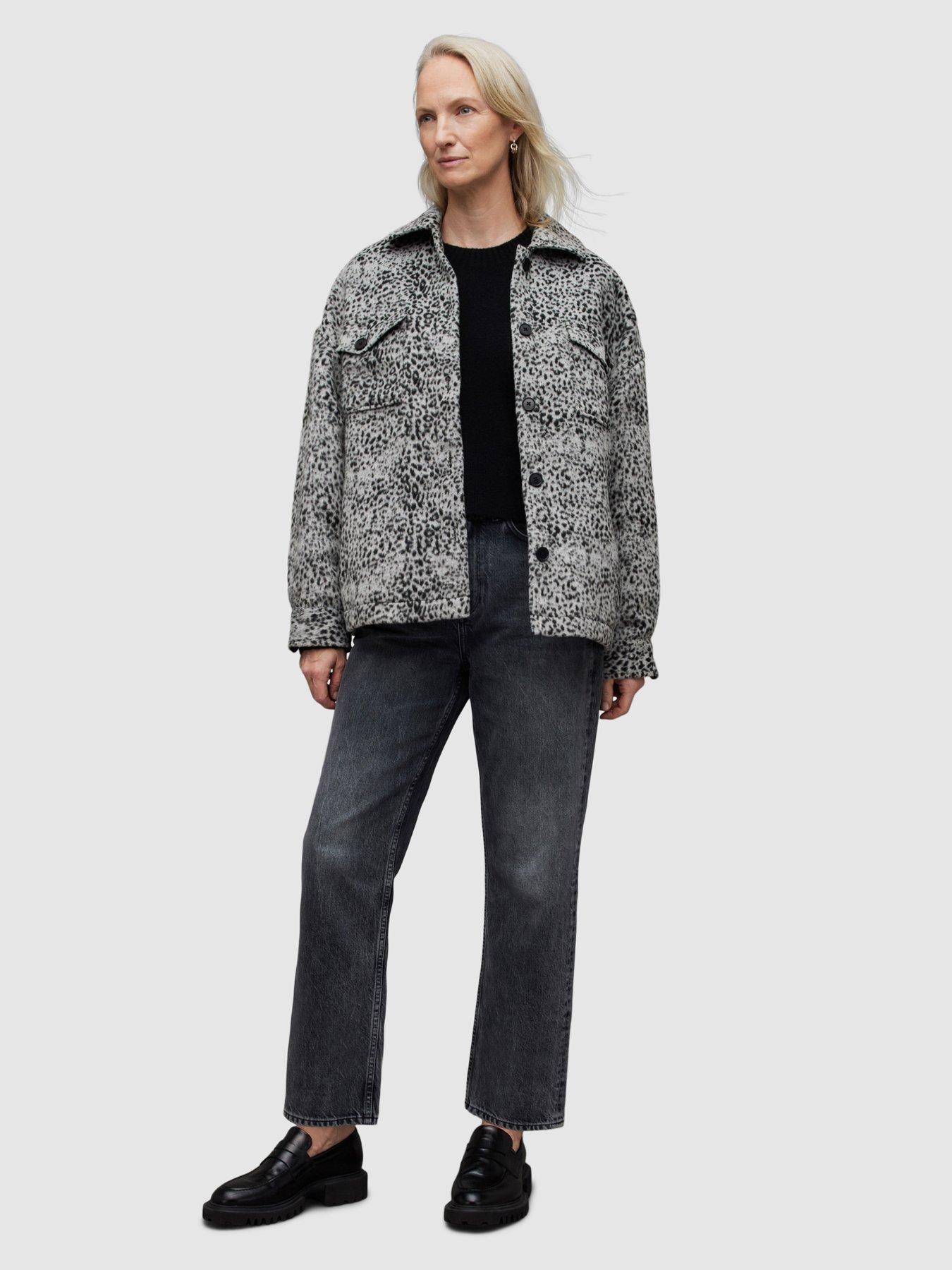 AllSaints Luella Leo Jacket Black White Very