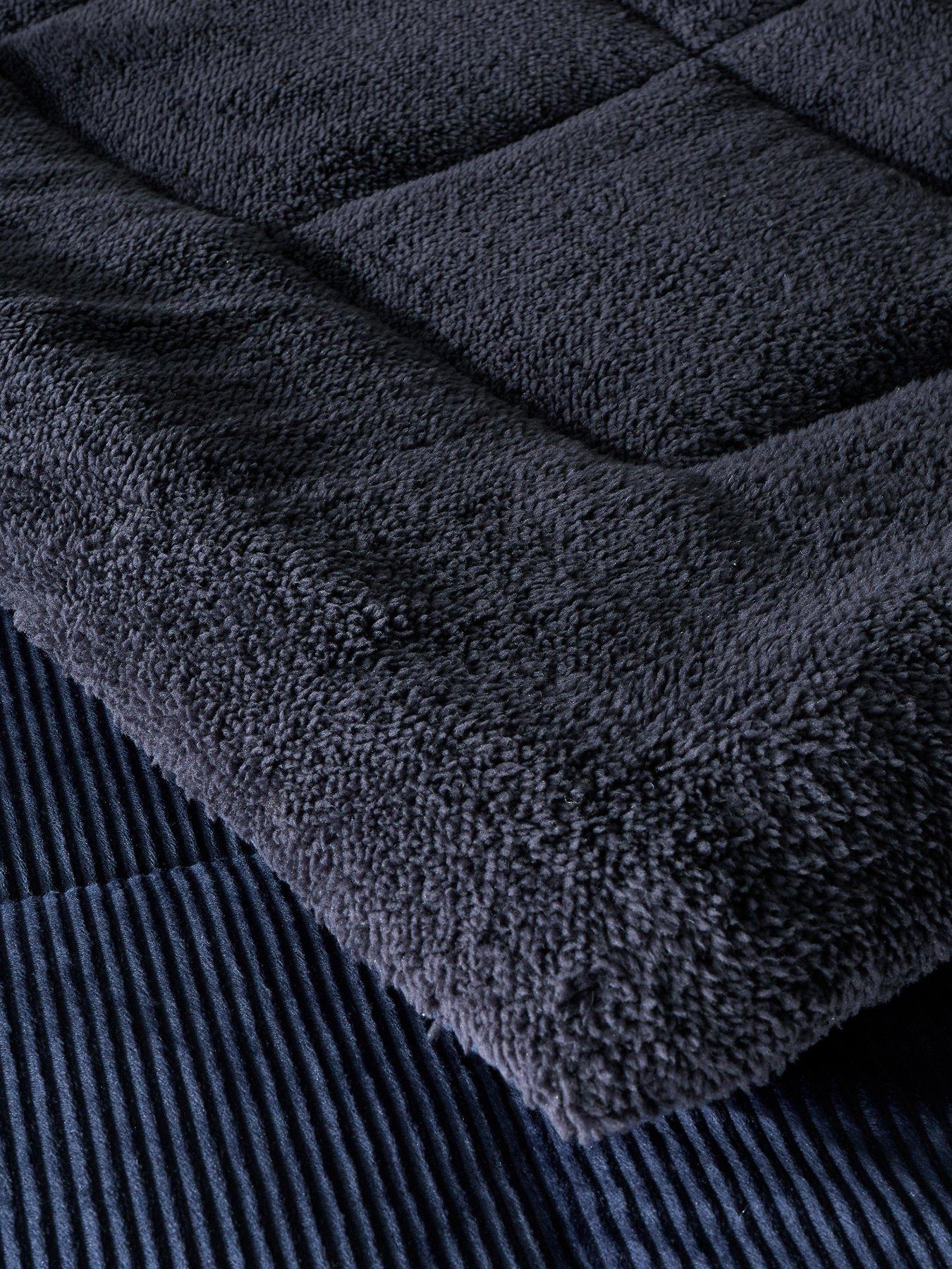 Image 4 of 5 of Catherine Lansfield Cosy Cord Coverless Duvet - Navy