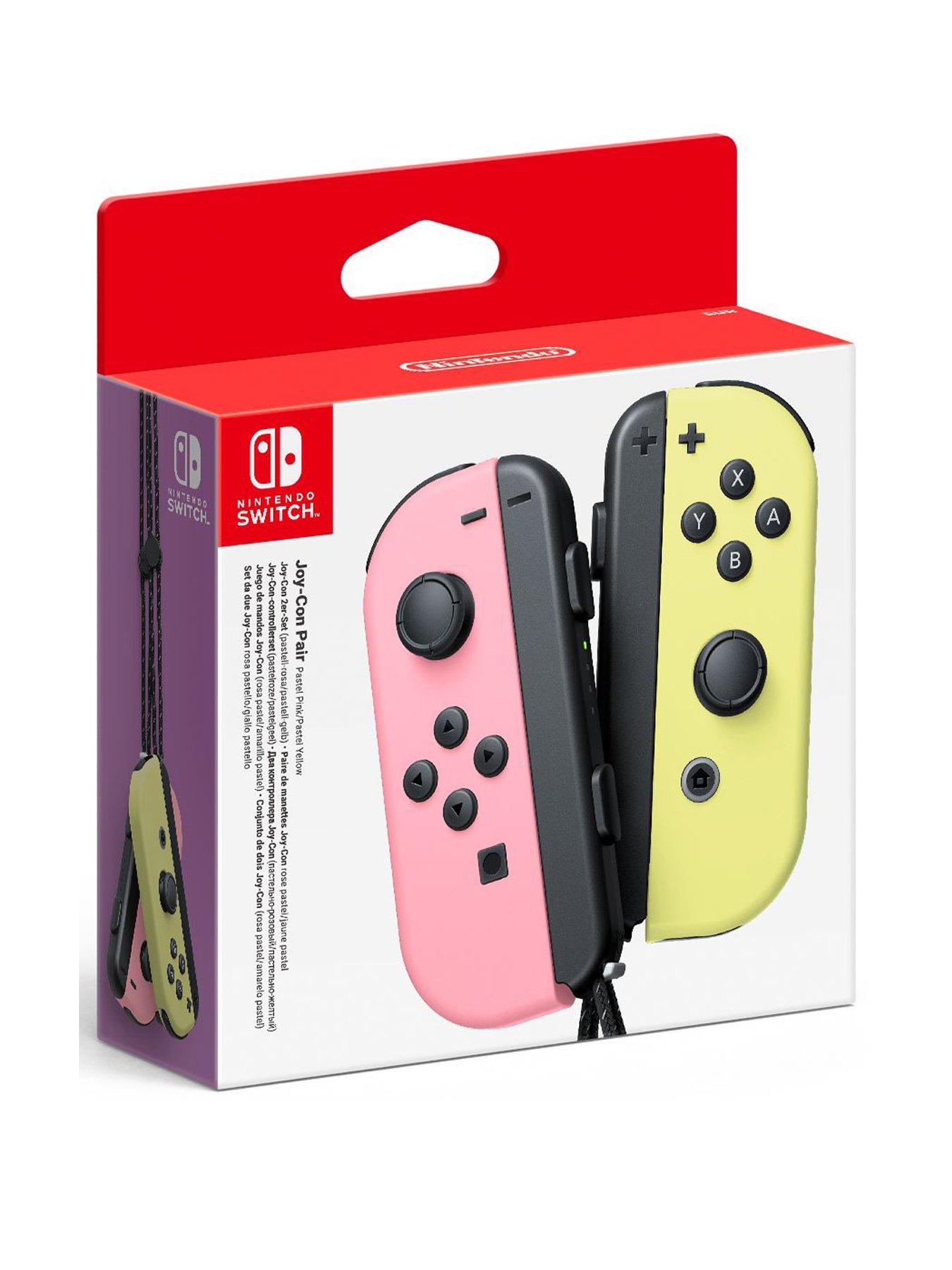 Joy Con Pair Pastel Pink Pastel Yellow