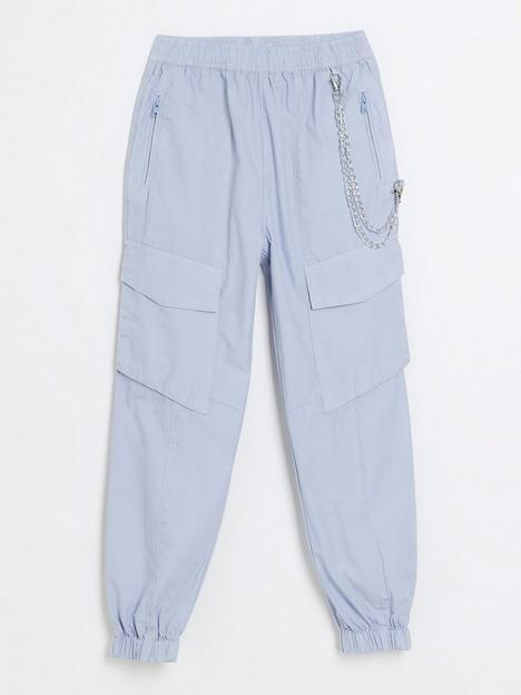 river-island-girls-chain-cuffed-cargo-trousers-blue