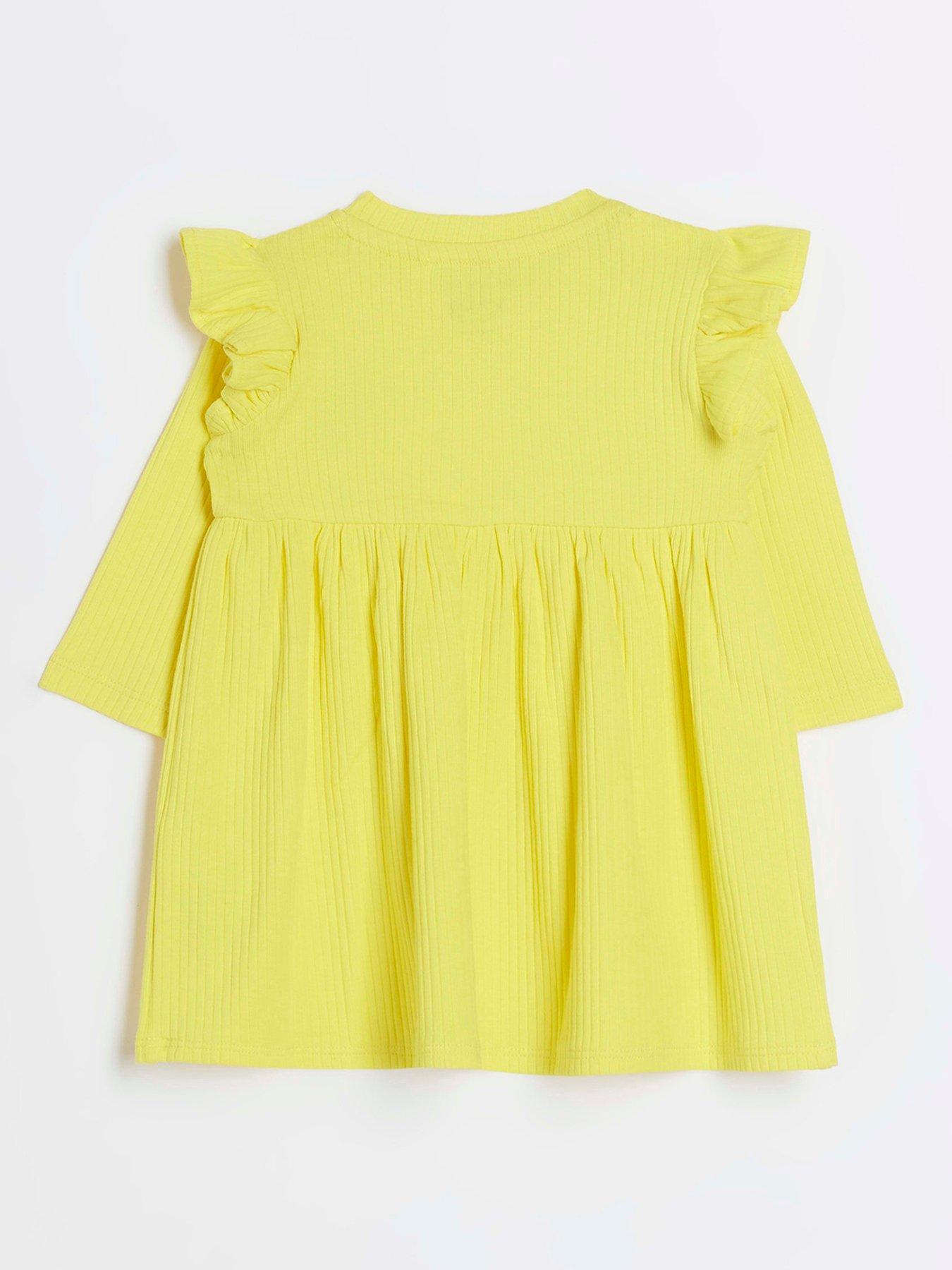 River Island Baby Baby Girls Dress Yellow very.co.uk