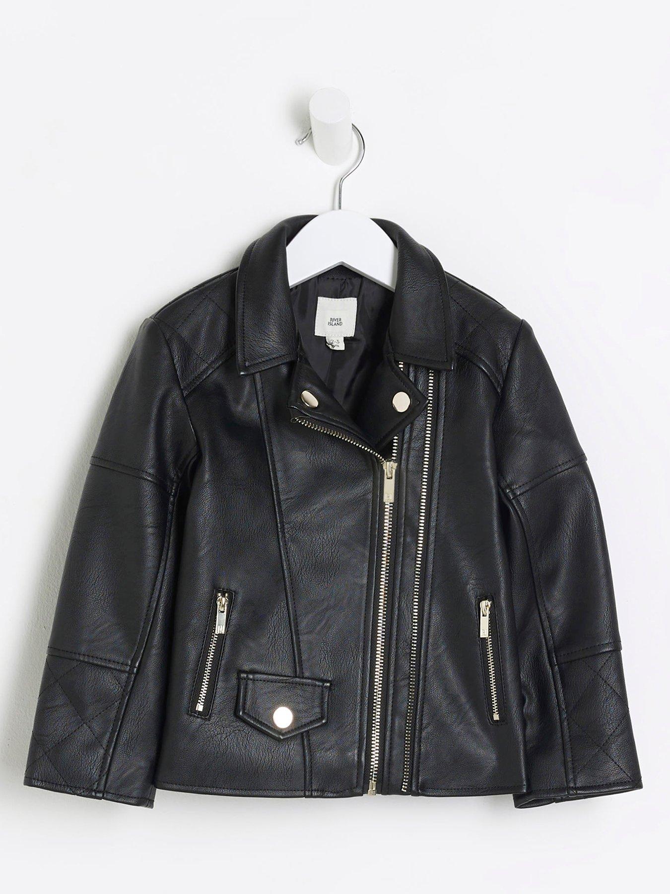 River island kids store leather jacket