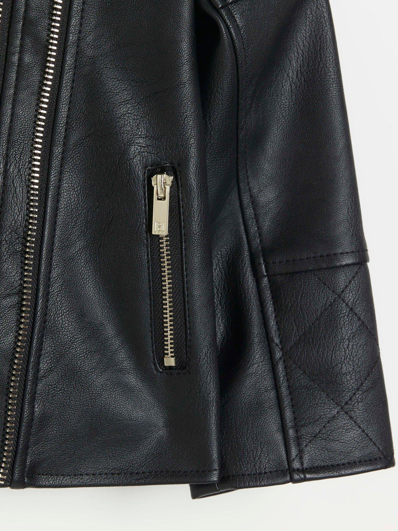 River island baby leather 2024 jacket