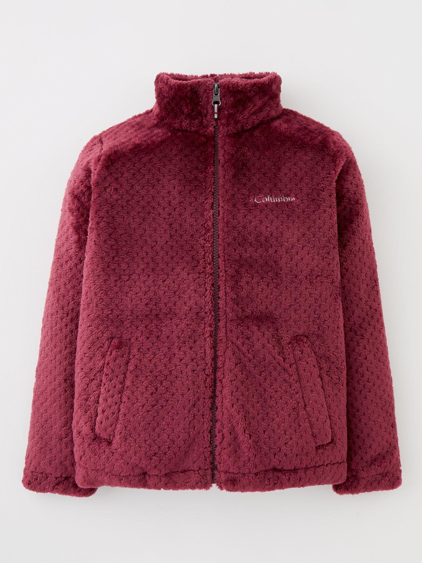 Girls Fireside Sherpa Full Zip Fleece Purple